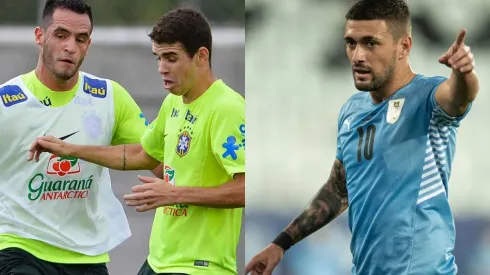 Foto Renato Augusto e Oscar: Mauro Horita/AGIF | Foto Arrascaeta: Jorge Rodrigues/AGIF - Oscar faz comparação