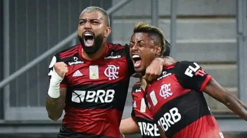 Agif/Andre Borges – Bruno Henrique e Gabigol fazem dupla