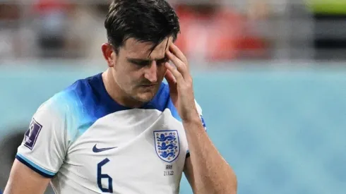 (Photo by Matthias Hangst/Getty Images) – Maguire foi criticado após o segundo gol do Irã.