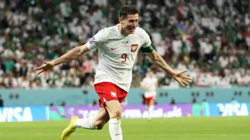 Foto: Lars Baron/Getty Images - Lewandowski nunca havia marcado em Copas do Mundo.