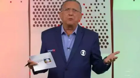 Reprodução/TV Globo. Galvão Bueno 'chama' Pedro durante jogo contra a Suíça