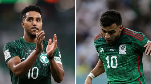 Getty Images/Michael Steele e Agif/Pedro Martins - Arábia Saudita e México se enfrentam