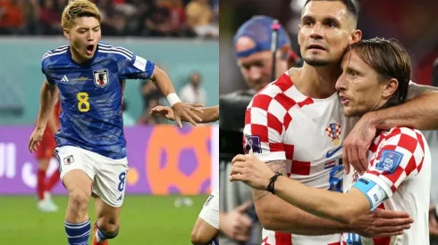 Foto Japão: Clive Mason/Getty Images e Foto Croácia: Lars Baron/Getty Images - Acompanhe Japão x Croácia em Tempo Real no Bolavip Brasil