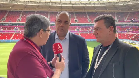 Foto: Reprodução Wellington Campos FC/YouTube – Marcos Braz e Andrés Sanchez