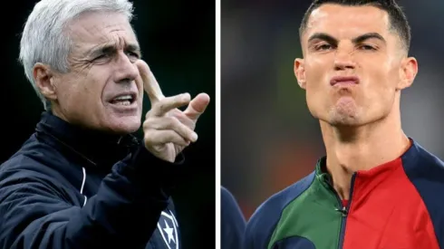 Foto Luís Castro: Vítor Silva/Botafogo - Foto: Cristiano Ronaldo - (Photo by Matthias Hangst/Getty Images)