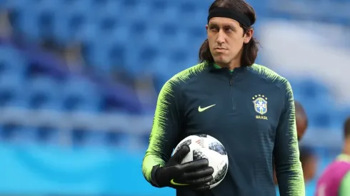 Lucas Figueiredo/CBF - Cássio é lembrado pela torcida do Corinthians na Copa