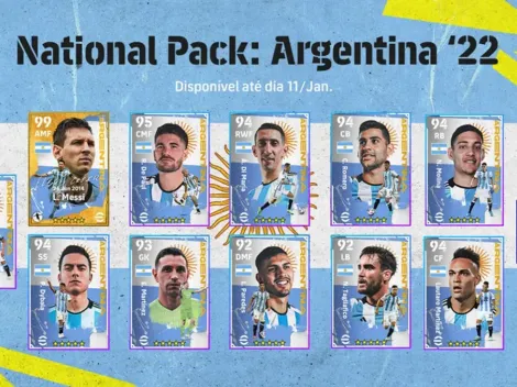 eFootball: Messi recebe carta 99 em comemoração ao título da Argentina