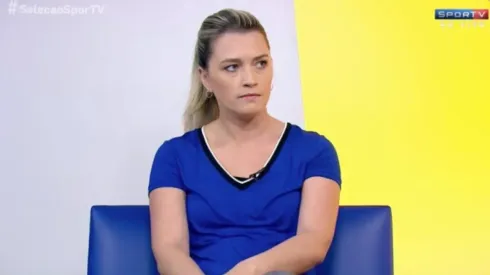 Foto: Reprodução/SporTV - Ana Thaís Matos: comentarista criticou a grande recepção de Suárez no Grêmio