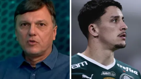 Fotos: Reprodução/JP e Ettore Chiereguini/AGIF - Mauro Cezar usou exemplo de Piquerez para explicar postura do Palmeiras no mercado