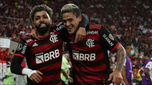 Foto: Buda Mendes/Getty Images - Pedro e Gabigol foram citados pela torcida do Flamengo
