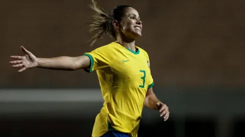 Foto: Miguel Schincariol/Getty Images - Érika em ação pelo Brasil, em 2019.