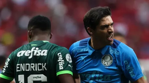 Foto: Cesar Greco/Palmeiras/Divulgação - Abel Ferreira e Endrick: técnico não gostou de pergunta sobre o jovem