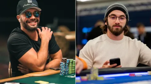 Léo Alcântara e Pedro Garaganani são os melhores brasileiros do ranking (Fotos: Alec Rome/PokerNews e Eloy Cabacas/PokerStars)