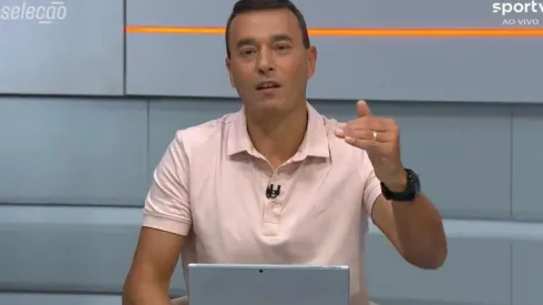 Foto: Reprodução/SporTV - Rizek: apresentou reclamou de horário de jogo do Vasco