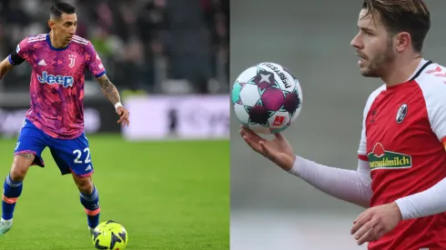 Foto 1: Di Maria em ação pela Juventus – Por: Valerio Pennicino/Getty Images; Foto 2: Gunter, capitão do Freiburg. – Por: Valerio Pennicino/Getty Images