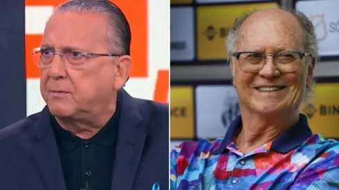 Foto 1: Reprodução/Sportv / Foto 2: Fernanda Luz/AGIF - Falcão e Galvão trabalharam anos juntos.