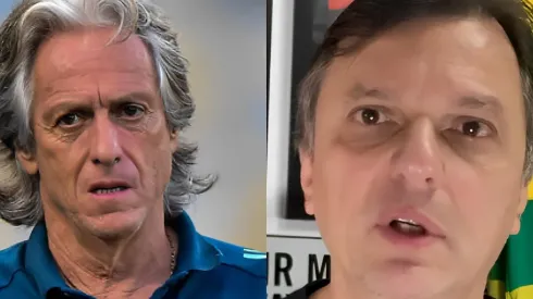 Fotos: Thiago Ribeiro/AGIF e Reprodução/Youtube - Mauro falou sobre Jorge Jesus e Flamengo.