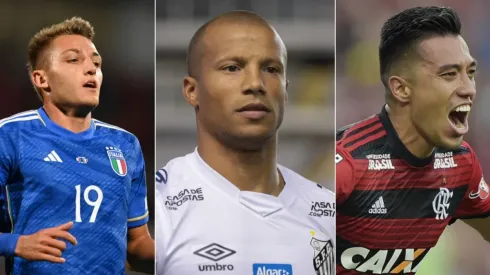 Marcello Zambrana/AGIF; Alexandre Loureiro/Claudio Villa/Getty Images - Mateo Retegui, Fernando Uribe e Carlos Sanchez