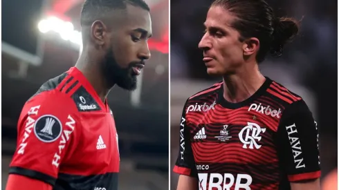 Fotos: (Pool/Getty Images/Ettore Chiereguini/AGIF) - Filipe Luís saiu em defesa de Gérson no Flamengo