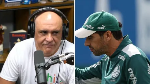 Foto: Podpah/YouTube e Cesar Greco/Palmeiras - Marcos comenta polêmica de Abel