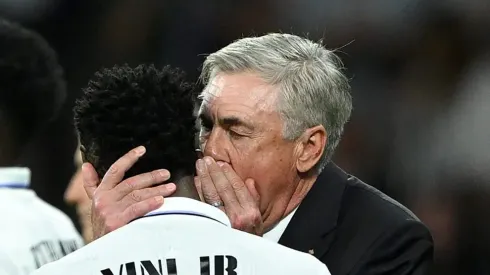 (Photo by David Ramos/Getty Images) - Vini Jr. e Carlo Ancelotti