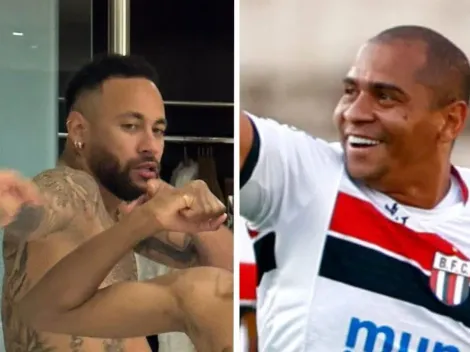 Neto chama Neymar de gordo e usa foto para comparar com Walter