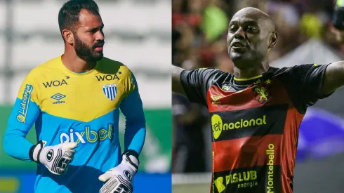 Foto: Luiz Erbes/AGIF com Ygor do Avaí // Foto: Rafael Vieira/AGIF com Vagner Love do Sport