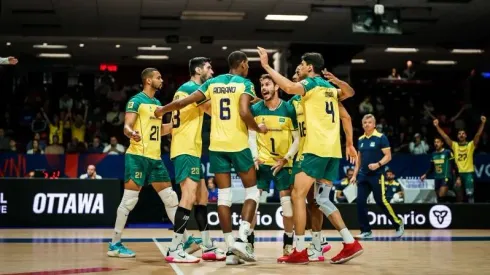 Brasil estreou bem com a vitória sobre a Alemanha na Liga das Nações. Foto: Volleyball World