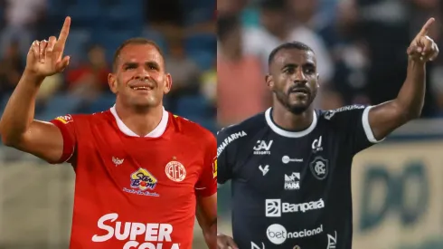 Foto: Fernando Torres/AGIF com Muriqui do Remo // Foto: Alexandre Lago/AGIF com Wallace Pernambucano do América-RN