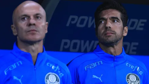 SP - SAO PAULO - 07/06/2023 - LIBERTADORES 2023, PALMEIRAS X BARCELONA DE GUAYAQUIL - Abel Ferreira tecnico do Palmeiras durante partida contra o Barcelona de Guayaquil no estadio Arena Allianz Parque pelo campeonato Libertadores 2023. Foto: Ettore Chiereguini/AGIF