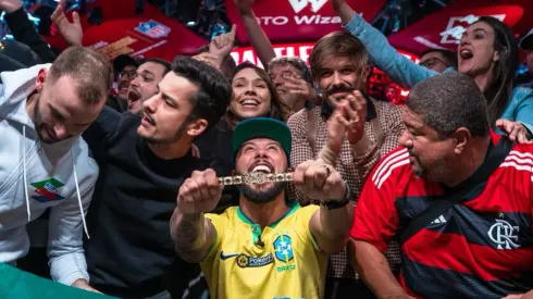 Rafael Reis exaltou o patriotismo com o Brasil (Foto: Spencer Sembrant/WSOP)