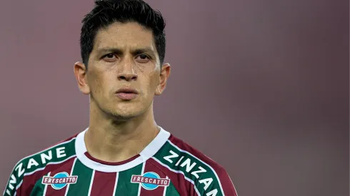 German Cano, centroavante do Fluminense está sem marcar gols há um mês (Foto: Thiago Ribeiro/AGIF)