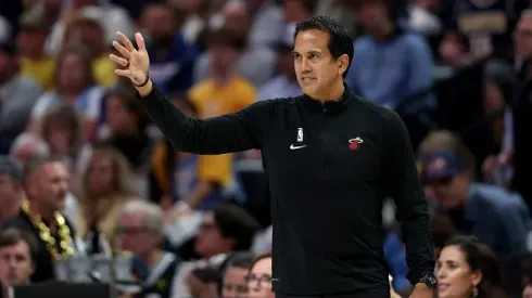 Técnico do Heat, Erik Spoelstra durante o jogo 5 do Finals