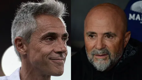 Foto: Jorge Rodrigues/Thiago Ribeiro/AGIF - Técnico Paulo Souza e Sampaoli