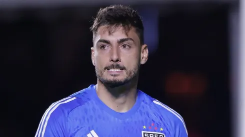 SP – SAO PAULO – 01/06/2023 – COPA DO BRASIL 2023, SAO PAULO X SPORT – Rafael goleiro do Sao Paulo durante partida contra o Sport no estadio Morumbi pelo campeonato Copa do Brasil 2023.