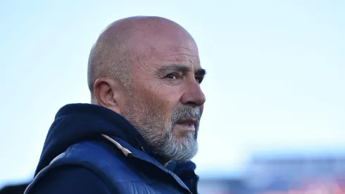GETAFE, SPAIN - MARCH 19: Jorge Sampaoli, manager Sevilla FC looks on prior to the LaLiga Santander match between Getafe CF and Sevilla FC at Coliseum Alfonso Perez on March 19, 2023 in Getafe, Spain. (Photo by Denis Doyle/Getty Images)