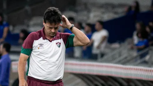 Fernando Diniz, tecnico do Fluminense, durante partida contra o Cruzeiro no Mineirao pelo Brasileiro.<br />
Foto: Fernando Moreno/AGIF
