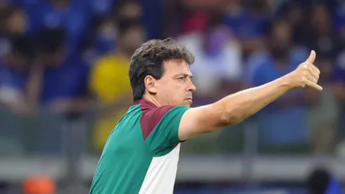 Fernando Diniz, técnico do Fluminense, durante partida contra o Cruzeiro no Mineirão pelo Brasileirão 2023. Foto: Gilson Junio/AGIF