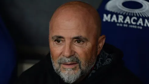 Jorge Sampaoli, técnico do Flamengo, deixa mais uma vez jovem atacante de fora do elenco principal Foto: Thiago Ribeiro/AGIF