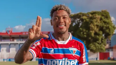 Foto: Mateus Lotif/FEC - Marinho, novo atacante do Fortaleza