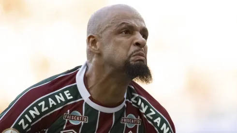 RJ – RIO DE JANEIRO – 04/06/2023 – BRASILEIRO A 2023, FLUMINENSE X BRAGANTINO – Felipe Melo jogador do Fluminense comemora seu gol durante partida contra o Bragantino no estadio Maracana pelo campeonato BRASILEIRO A 2023. Foto: Jorge Rodrigues/AGIF