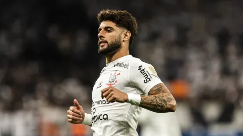 SP - SAO PAULO - 19/04/2023 - LIBERTADORES 2023, CORINTHIANS X ARGENTINOS JUNIORS - Yuri Alberto jogador do Corinthians durante partida contra o Argentinos Juniors no estadio Arena Corinthians pelo campeonato Libertadores 2023.