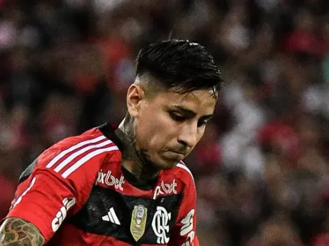 Torcida do Flamengo revela polêmica de arbitragem no lance faltoso em Pulgar