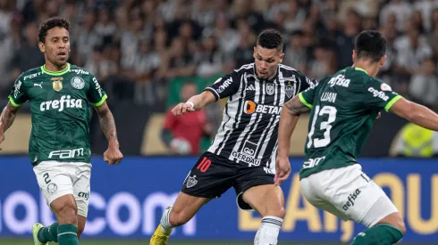 MG - BELO HORIZONTE - 28/05/2023 - BRASILEIRO A 2023, ATLETICO-MG X PALMEIRAS - Paulinho jogador do Atletico-MG durante partida contra o Palmeiras no estadio Mineirao pelo campeonato BRASILEIRO A 2023. Foto: Alessandra Torres/AGIF