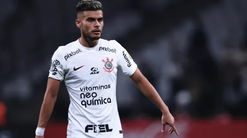 SP – SAO PAULO – 28/06/2023 – LIBERTADORES 2023, CORINTHIANS X LIVERPOOL – URU – Fausto Vera jogador do Corinthians durante partida contra o Liverpool – URU no estadio Arena Corinthians pelo campeonato Libertadores 2023. Foto: Ettore Chiereguini/AGIF