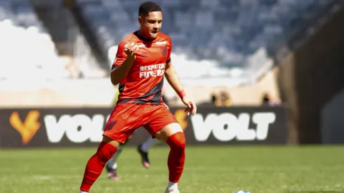 MG – BELO HORIZONTE – 11/06/2023 – BRASILEIRO A 2023, AMERICA-MG X ATHLETICO-PR – Vitor Roque jogador do America-MG durante partida contra o Athletico-PR no estadio Mineirao pelo campeonato BRASILEIRO A 2023. Foto: Fernando Moreno/AGIF