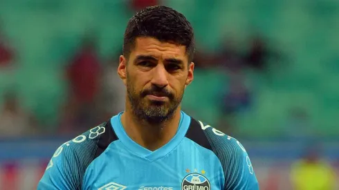 BA – SALVADOR – 04/07/2023 – COPA DO BRASIL 2023, BAHIA X GREMIO – Luis Suarez, jogador do Gremio durante aquecimento antes da partida contra o Bahia no estadio Arena Fonte Nova pelo campeonato Copa do Brasil 2023. Foto: Walmir Cirne/AGIF