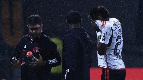 SP - SAO PAULO - 08/07/2023 - BRASILEIRO A 2023, PALMEIRAS X FLAMENGO - Bruno Henrique jogador do Flamengo durante partida contra o Palmeiras no estadio Arena Allianz Parque pelo campeonato Brasileiro A 2023. Foto: Ettore Chiereguini/AGIF