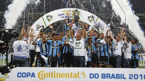 Grêmio na conquista do título da Copa do Brasil em 2016.<br />
Foto: Flickr Oficial Grêmio/Lucas Uebel