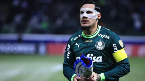 SP - SAO PAULO - 29/06/2023 - LIBERTADORES 2023, PALMEIRAS X BOLIVAR - Gustavo Gomez jogador do Palmeiras durante partida contra o Bolivar no estadio Arena Allianz Parque pelo campeonato Libertadores 2023. Foto: Ettore Chiereguini/AGIF
